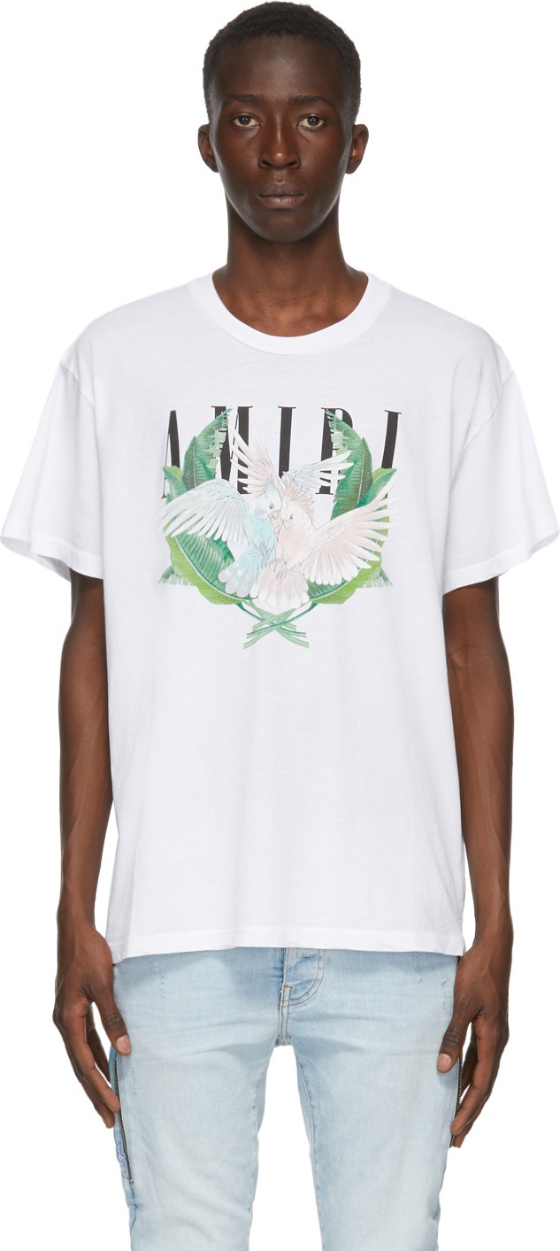 Amiri White Lovebirds T-Shirt