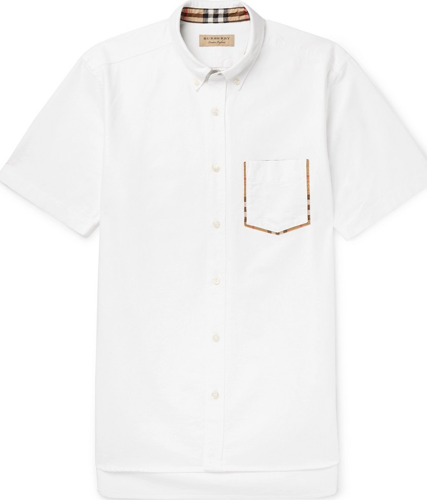 Burberry London England Button-Down Collar Cotton Oxford Shirt