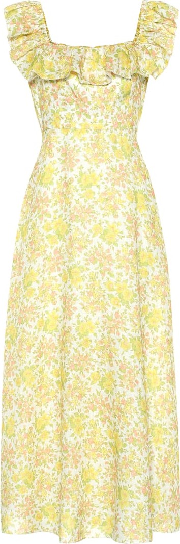 Zimmermann Goldie printed linen maxi dress