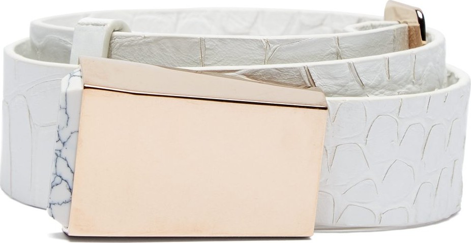 Gabriela Hearst Buckle-fastening elaphe leather belt