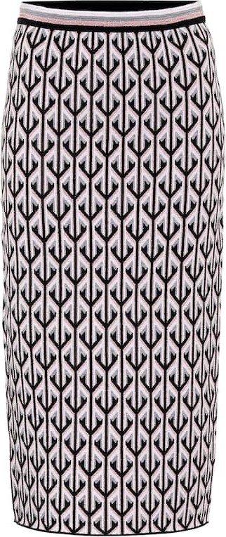DIANE von FURSTENBERG Marilyn jacquard midi skirt