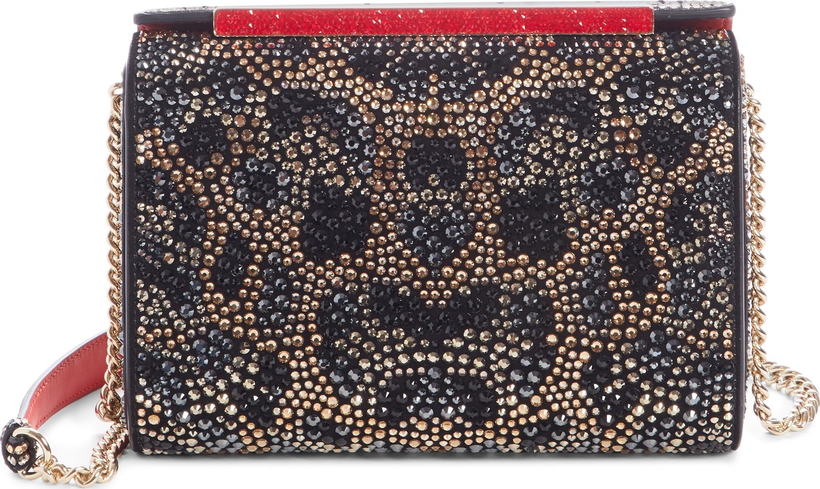 Christian Louboutin Large Vanite Crystal Embellished Clutch