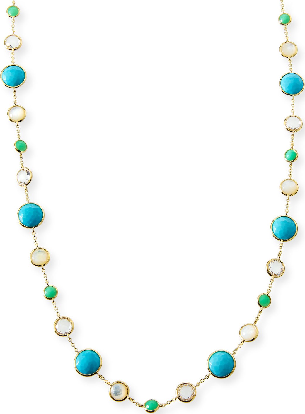 IPPOLITA 18k Gold Rock Candy Lollitini Necklace in Pacific, 36"