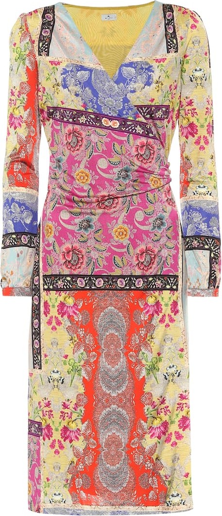 Etro Floral jersey midi dress