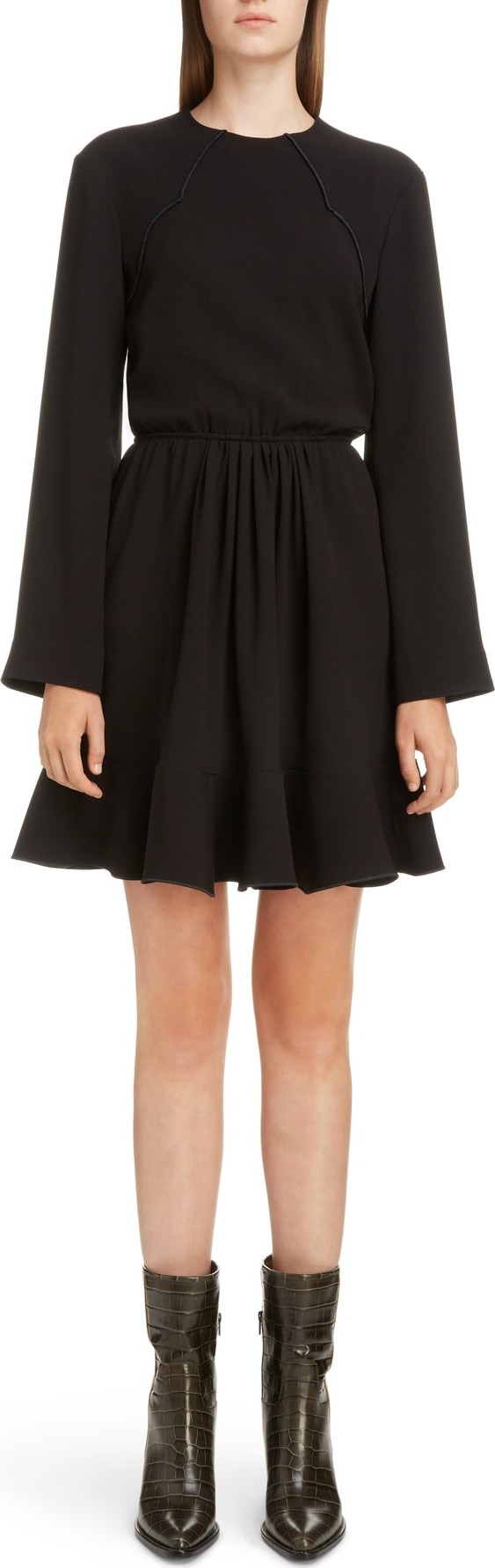 Chloe Scallop Detail Minidress