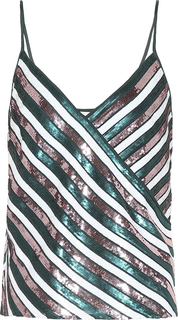 DIANE von FURSTENBERG Agnes sequined cami top