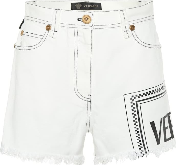 Versace Vintage Logo denim shorts