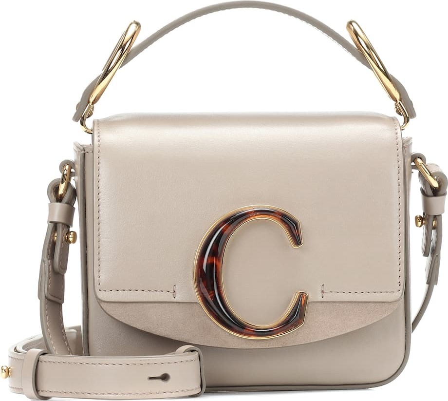 Chloe Chloé C Mini leather shoulder bag