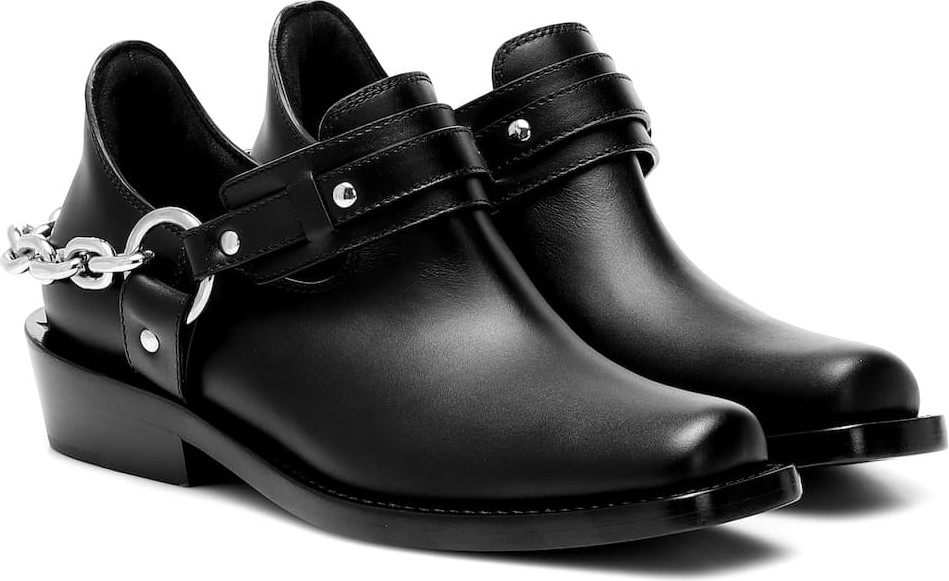 Paco Rabanne Moto leather ankle boots