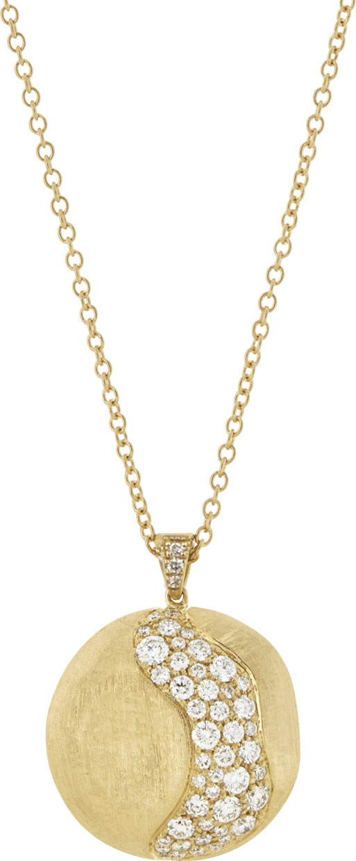 Marco Bicego 18k Gold African Diamond Pendant Necklace