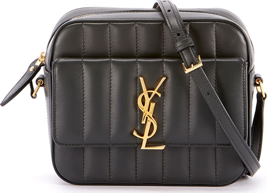 Saint Laurent Vicky Medium YSL Monogram Quilted Camera Bag