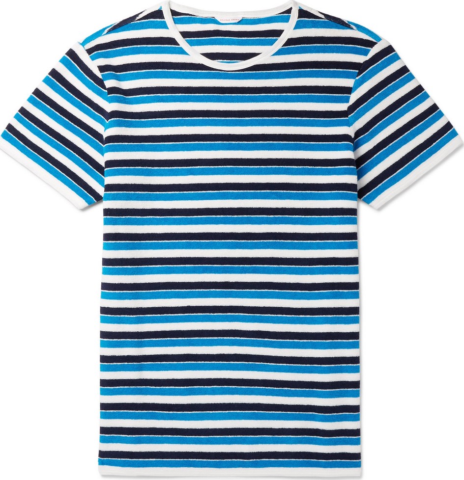 Orlebar Brown Striped Cotton-Terry T-Shirt