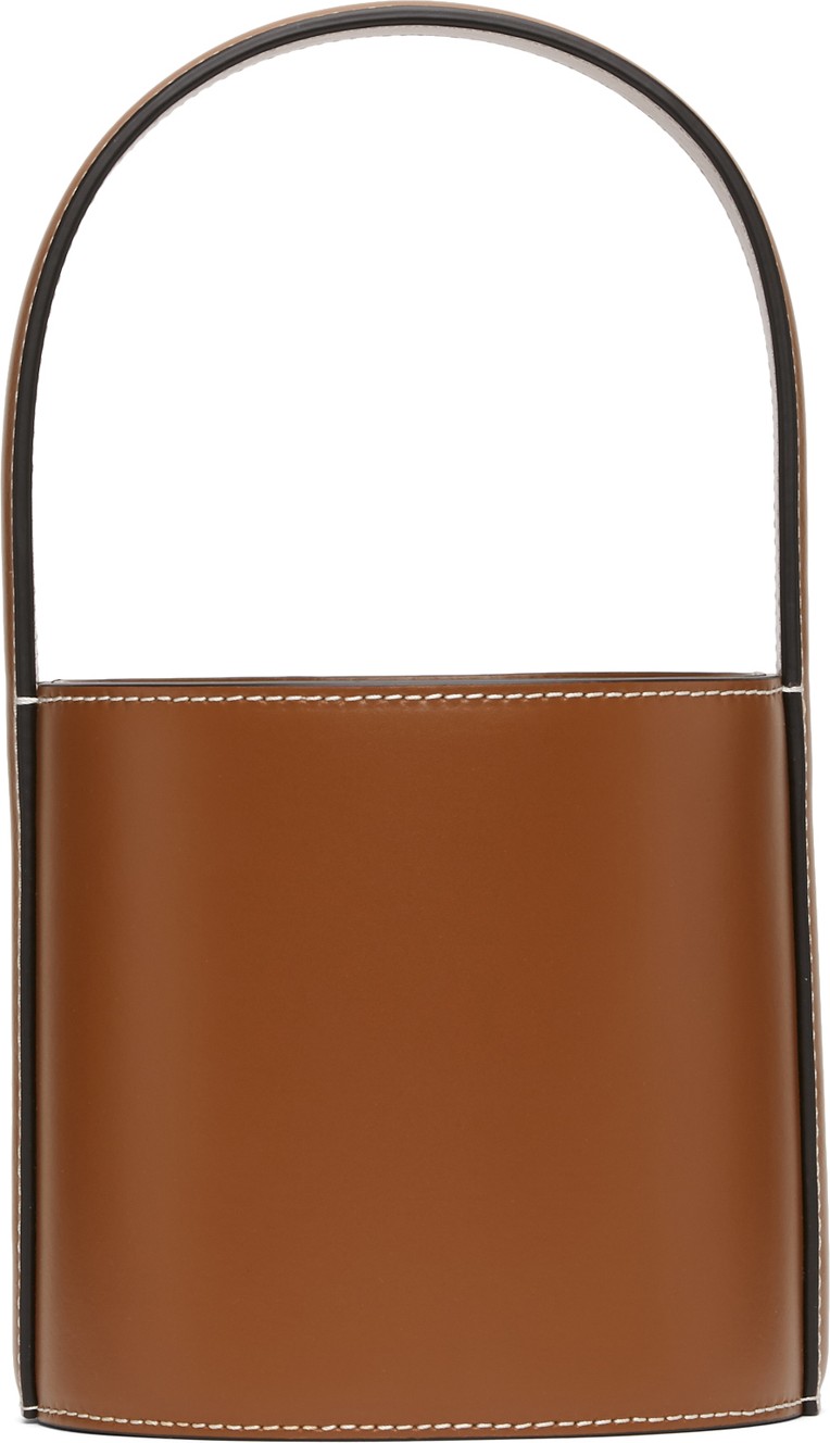 Staud Tan Mini Bissett Bag