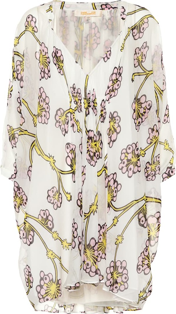 DIANE von FURSTENBERG Printed silk minidress