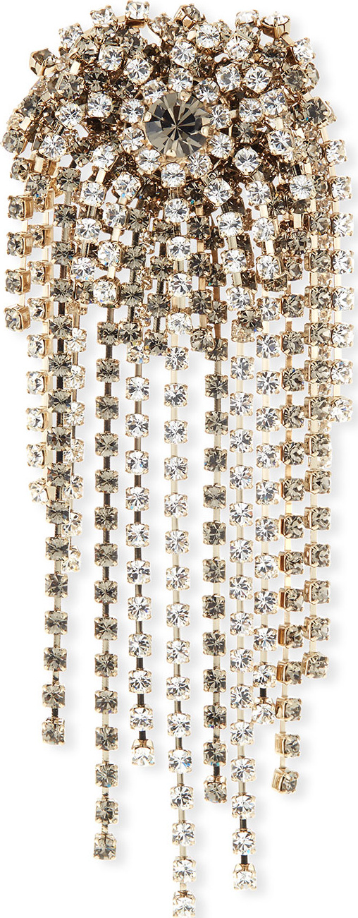 Dries Van Noten Starburst Dangle Strauss Chain Brooch