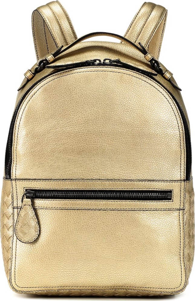 Bottega Veneta Electre metallic leather backpack