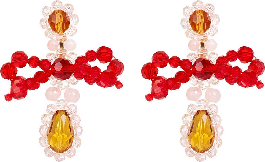 Simone Rocha bow chandelier earrings