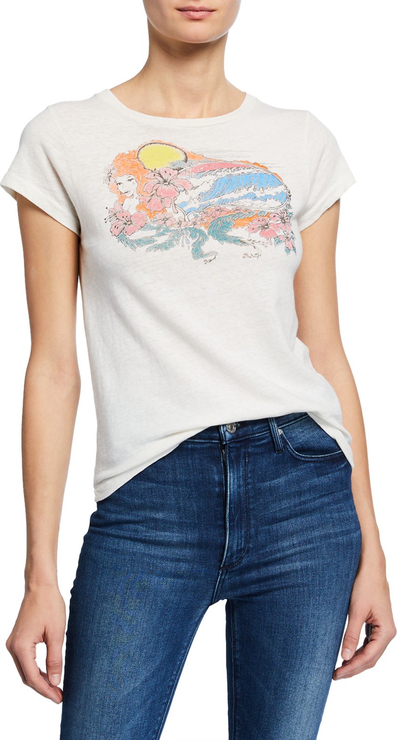 RE/DONE Psychedelic Surf Slim Tee