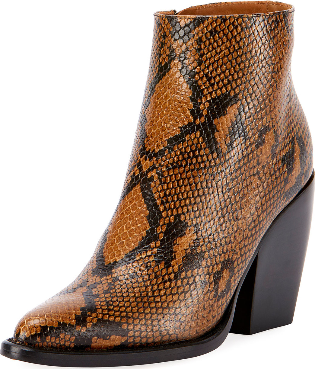Chloe Rylee 90MM Block Heel Western Bootie