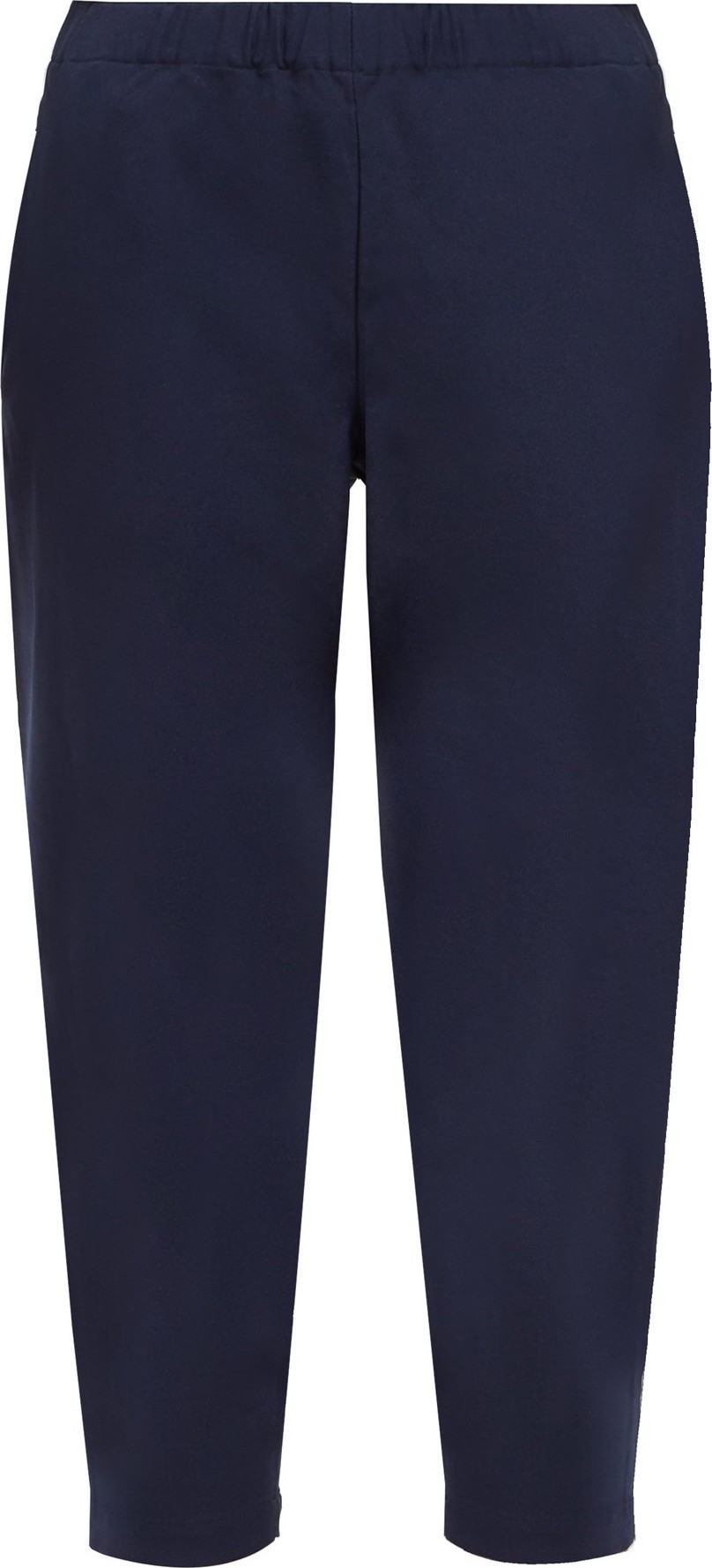 Comme Des Garçons Girl Elasticated-waist cropped twill trousers