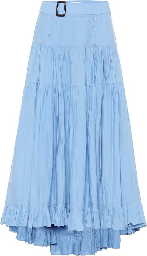 Alexandra Miro Penelope cotton midi skirt
