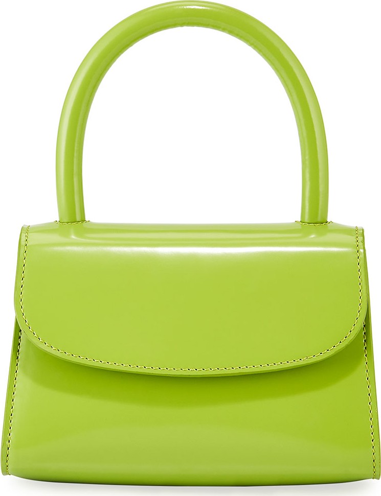 By Far Semi-Patent Mini Top Handle Bag