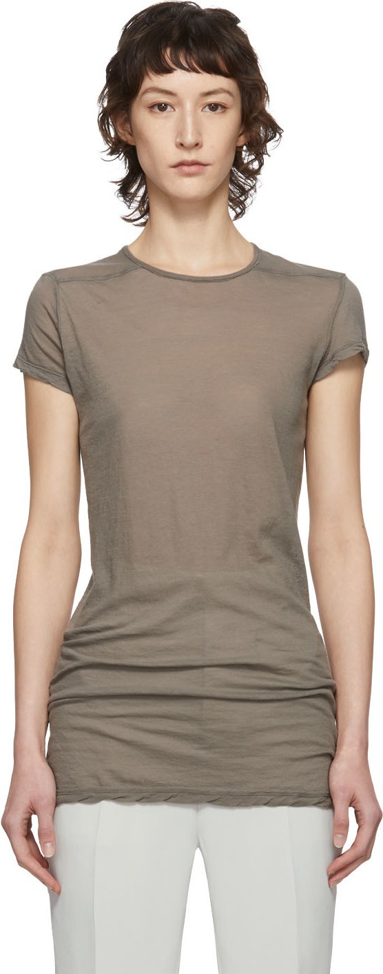 Rick Owens Taupe Level T-Shirt
