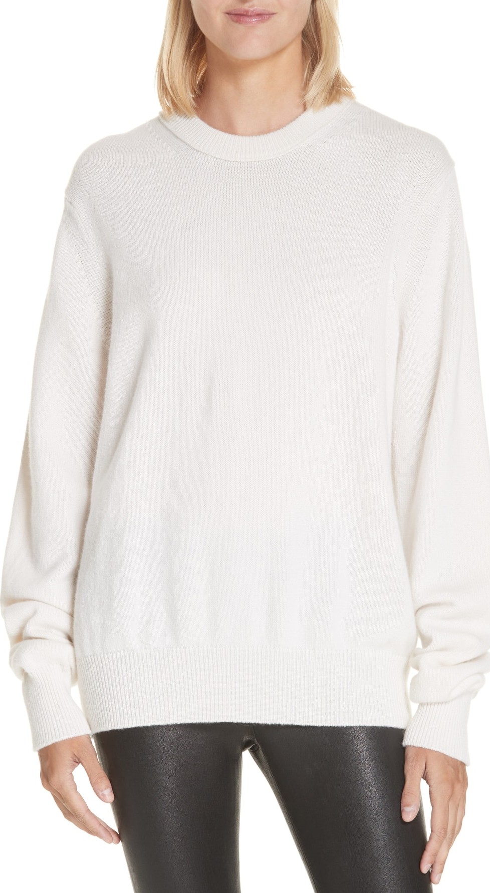 Helmut Lang Ring Shoulder Cashmere Sweater
