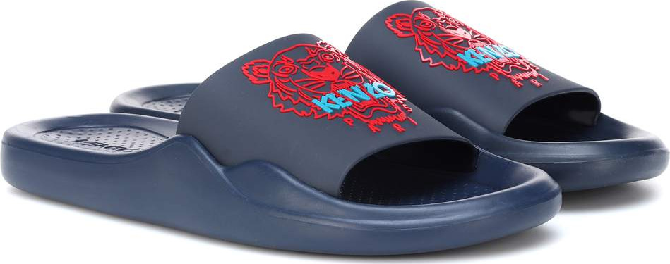 KENZO Logo-embossed slides