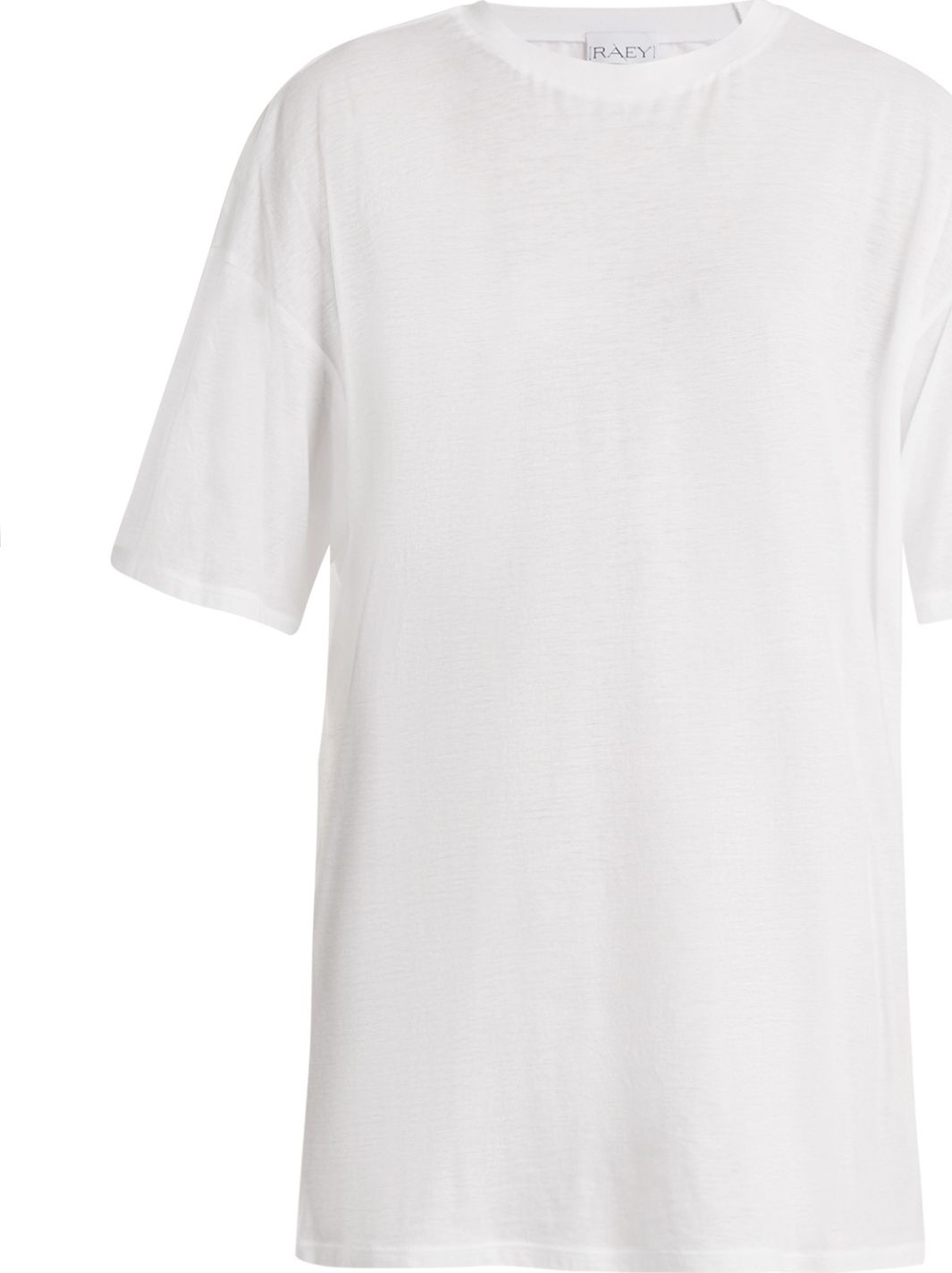 Raey Long-line short-sleeve sheer T-shirt