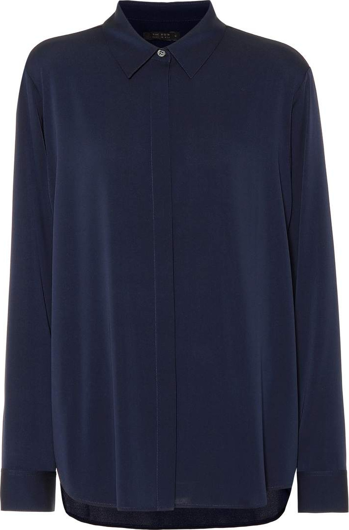 THE ROW Petah stretch silk shirt