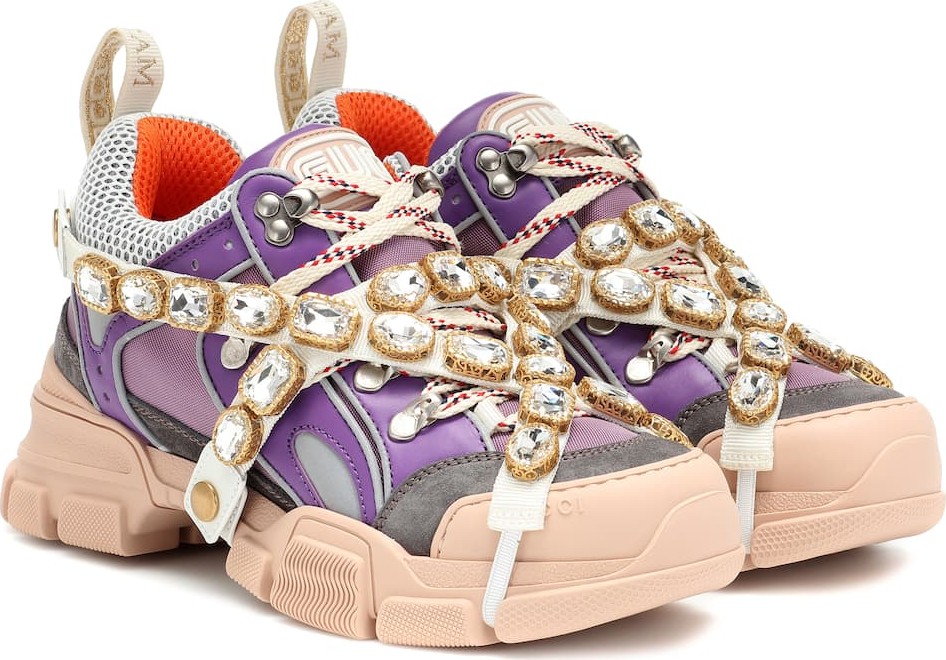 Gucci Flashtrek embellished sneakers