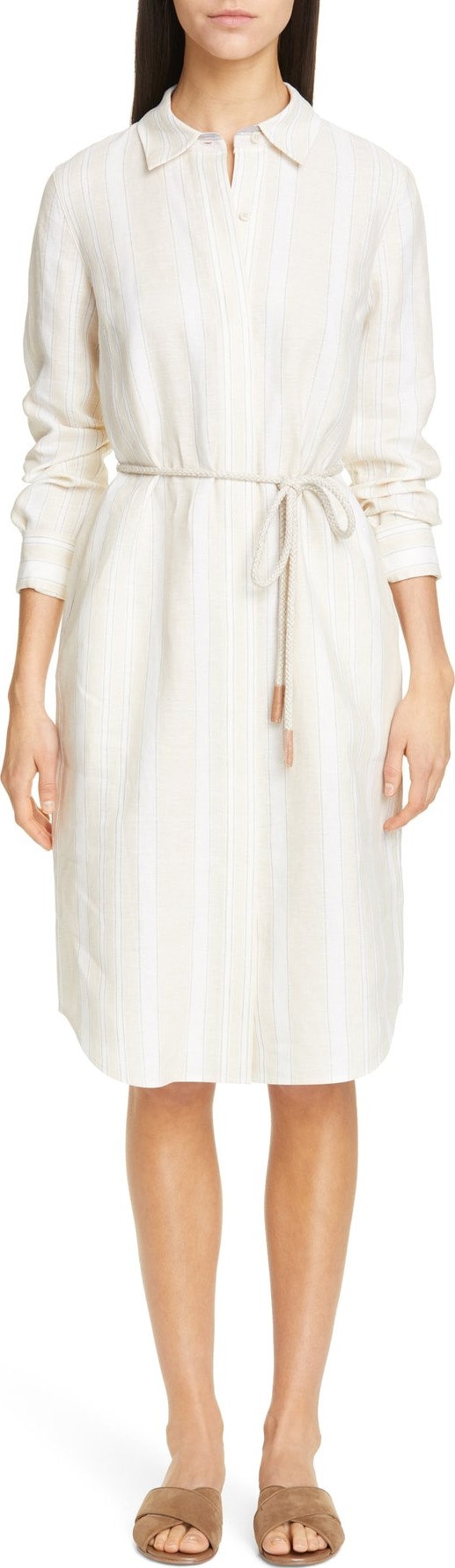 Lafayette 148 New York Peggy Linen Shirtdress
