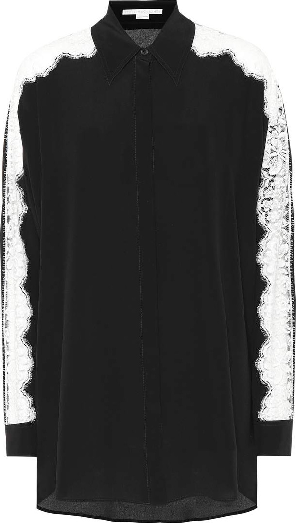 Stella McCartney Silk and lace shirt