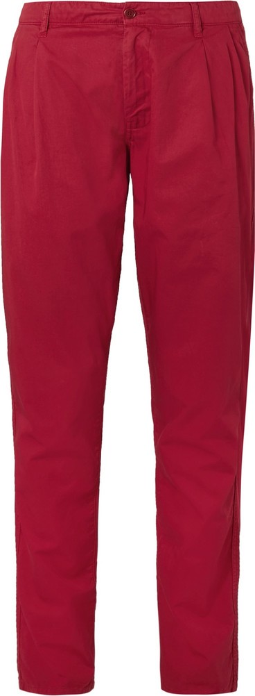 Aspesi Slim-Fit Tapered Garment-Dyed Cotton-Twill Chinos