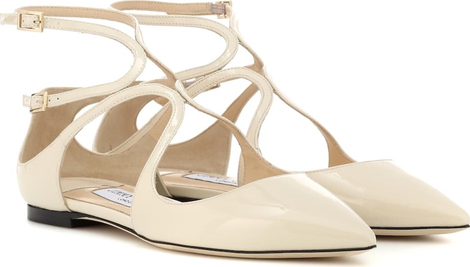 Jimmy Choo Lancer patent leather ballet flats