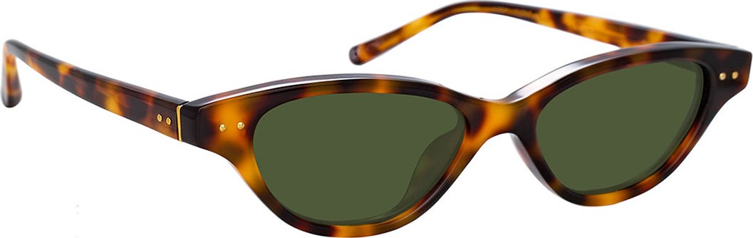 Linda Farrow Slim Acetate Cat-Eye Sunglasses