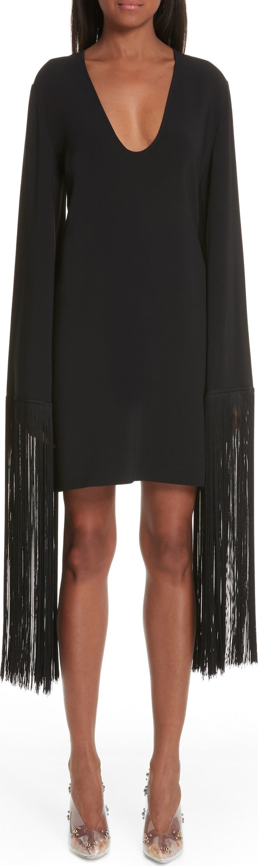 Stella McCartney Fringe Cuff Shift Dress