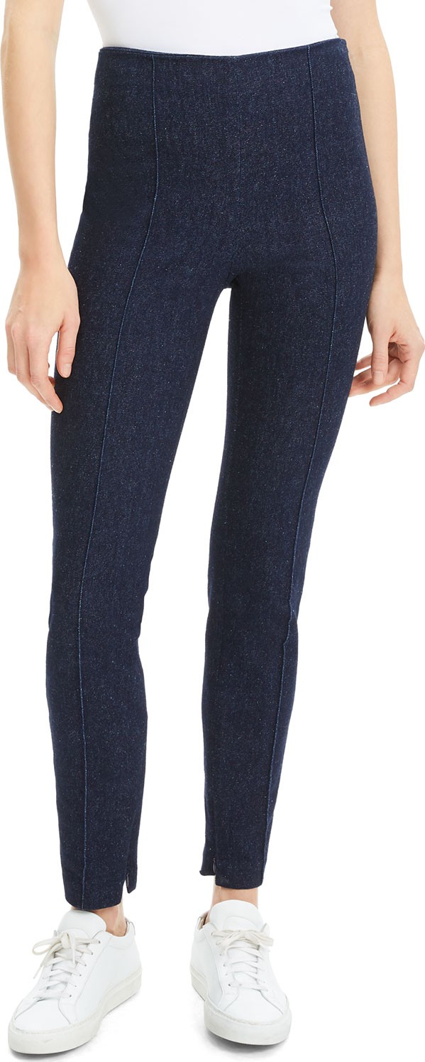 Theory High-Rise Nep Denim Skinny Leggings