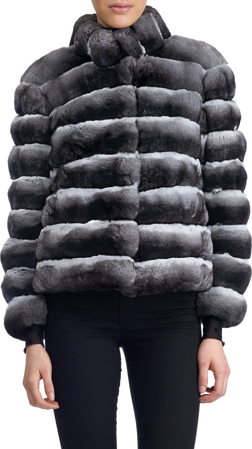 Gorski Horizontal Chinchilla Jacket
