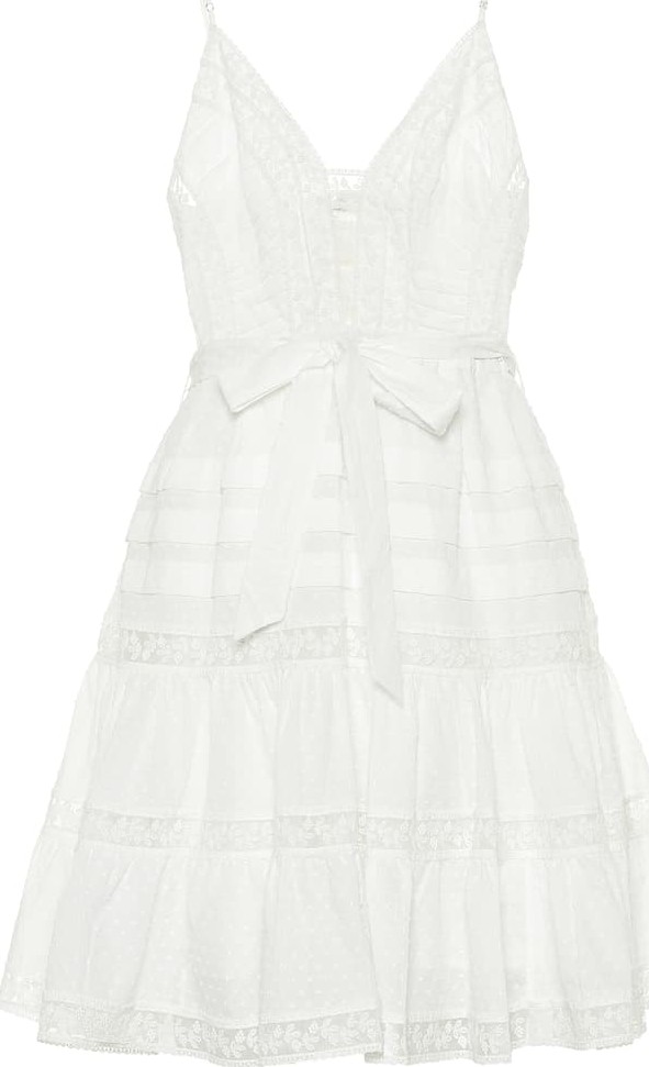 Zimmermann Honour embroidered cotton minidress