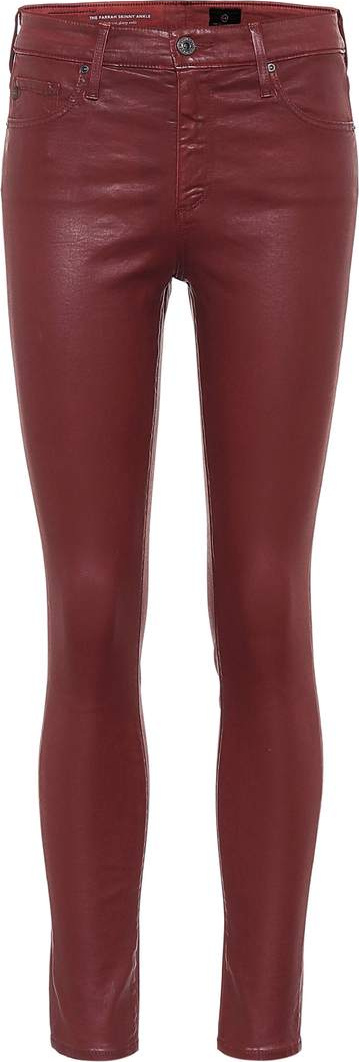 AG Jeans Farrah coated skinny jeans