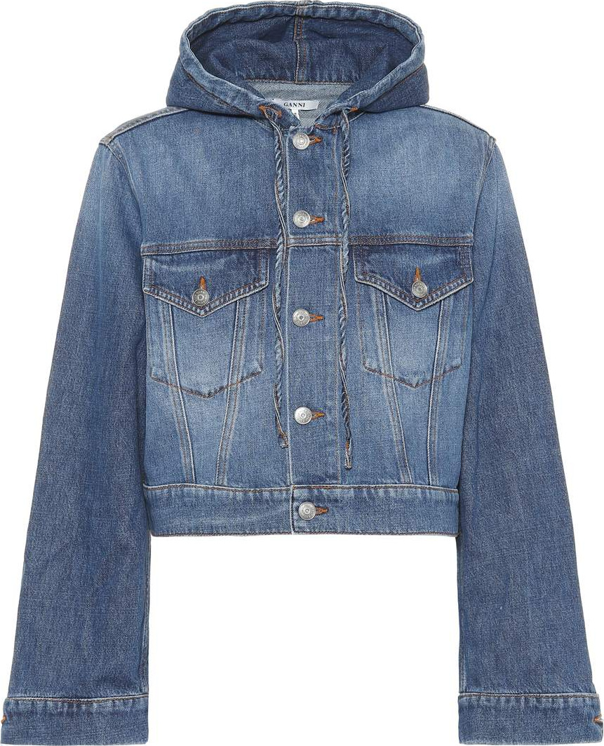 Ganni Hooded denim jacket