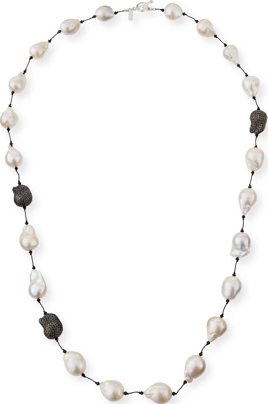 Margo Morrison Fifth Avenue Long Pearl & Spinel Necklace, 36"L