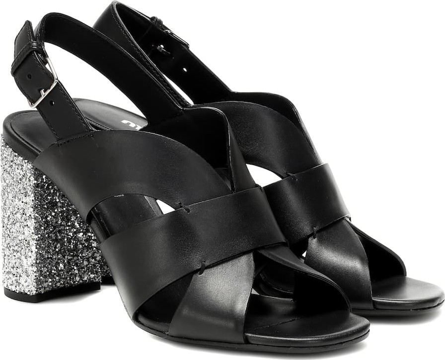 Miu Miu Leather slingback sandals
