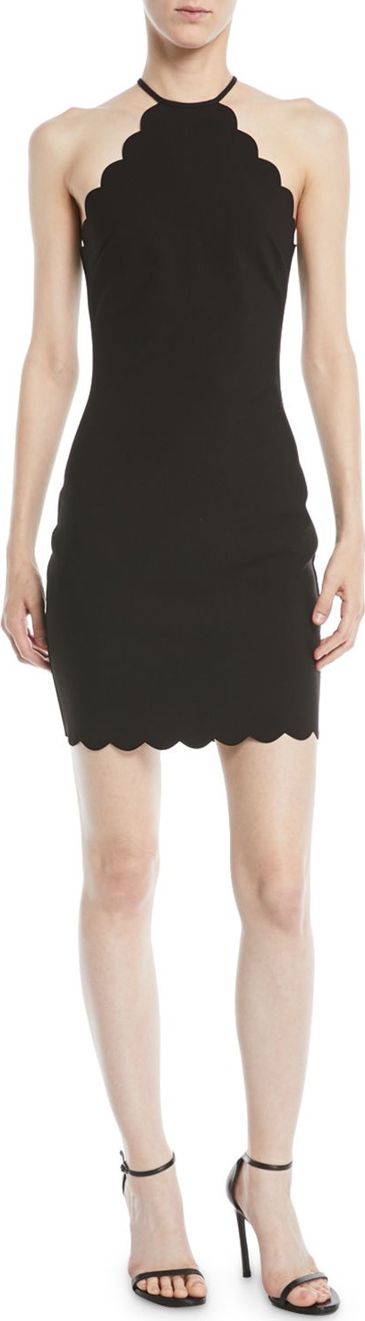 LIKELY Everly Scalloped Halter Dress