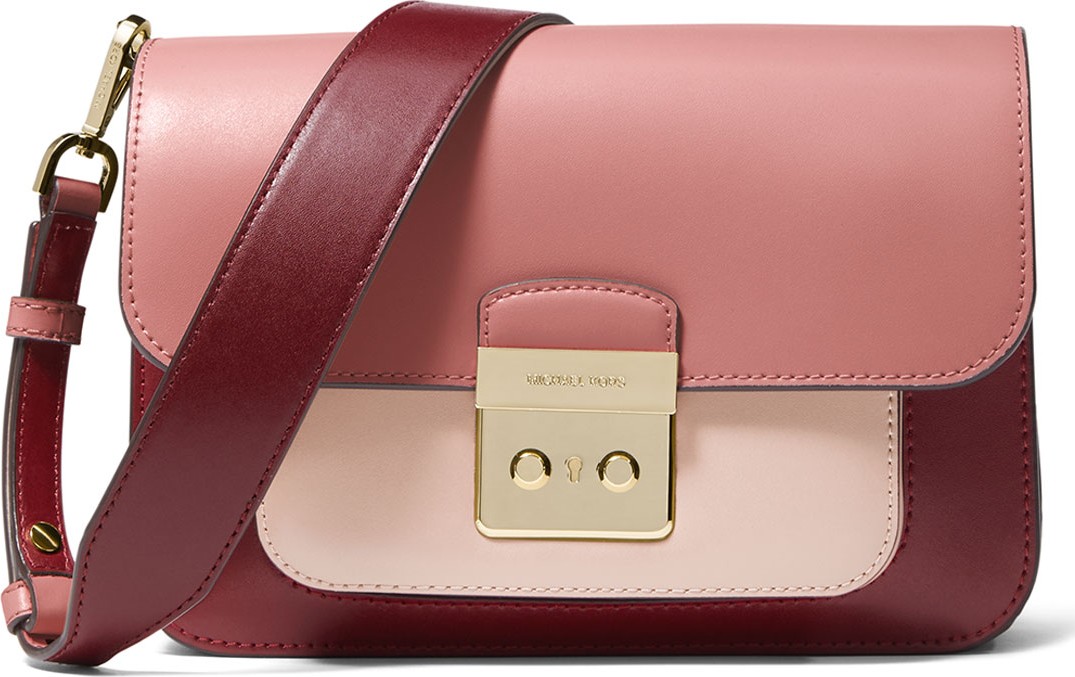 MICHAEL MICHAEL KORS Sloan Editor Large Colorblock Leather Shoulder Bag