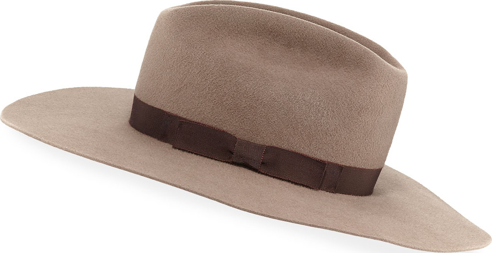 Gladys Tamez Millinery Patti Felt Panama Hat w/ Hat Band