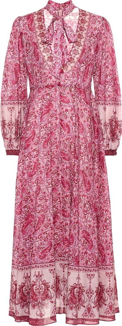 Zimmermann Amari Plunge cotton maxi dress