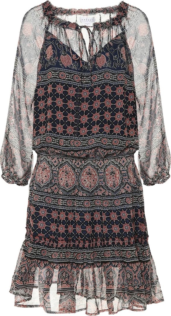 Velvet By Graham & Spencer Printed minidress